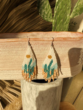 Load image into Gallery viewer, ONE OF A KIND- Cactus Sun Beaded Earrings
