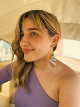 Load image into Gallery viewer, ONE OF A KIND- Hippie Sunrise Beaded Earrings