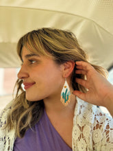 Load image into Gallery viewer, ONE OF A KIND- Cactus Sun Beaded Earrings